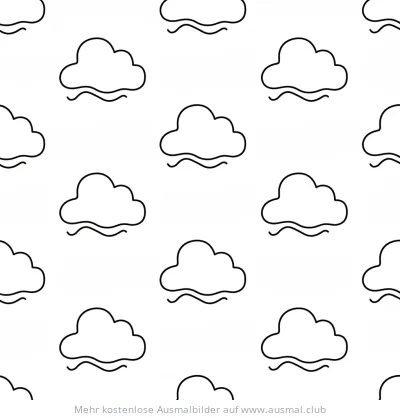 Chinesisches Neujahr Wolkenmuster Ausmalbild
