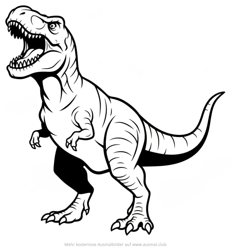 Tyrannosaurus Rex Ausmalbild