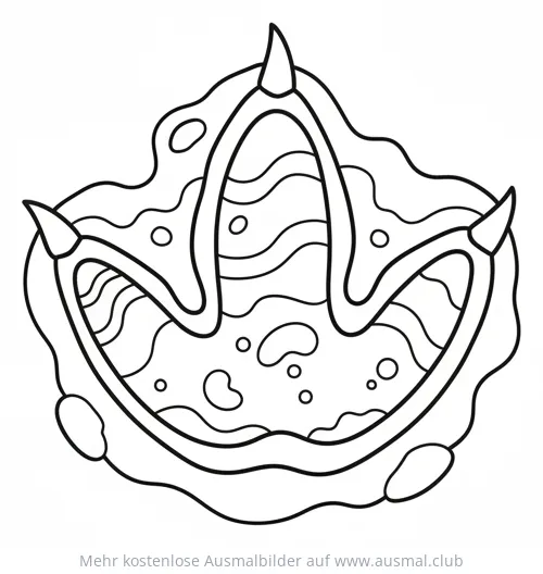 Dino Fußabdruck Ausmalbild