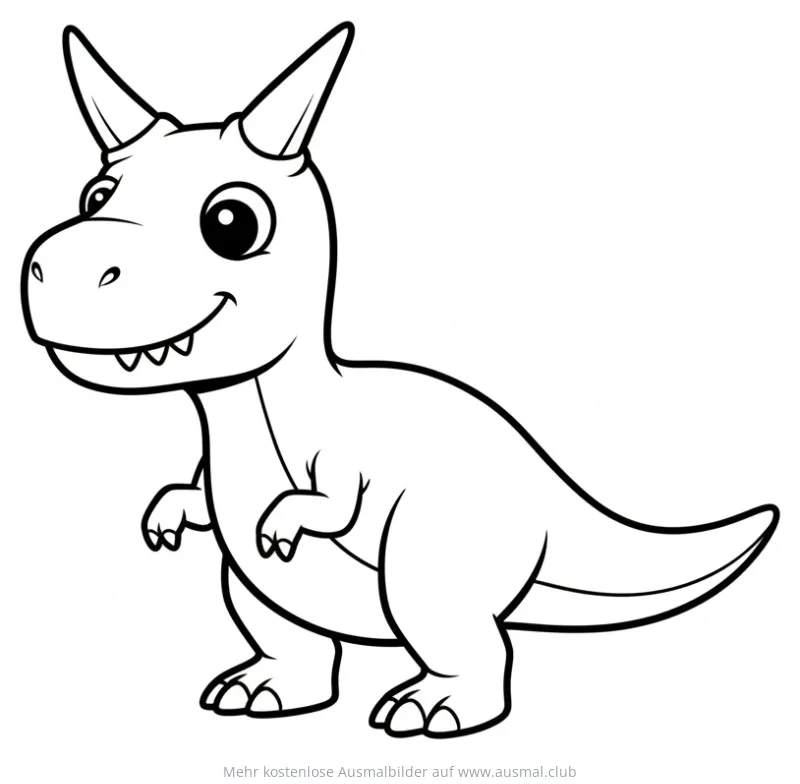 Freundlicher Carnotaurus Ausmalbild