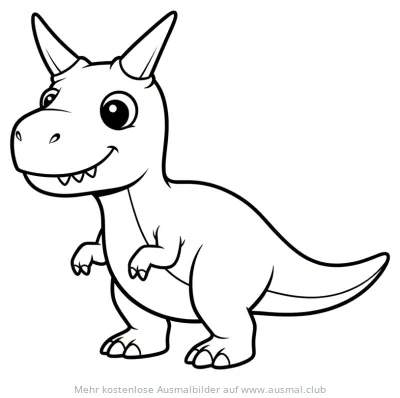 Freundlicher Carnotaurus Ausmalbild