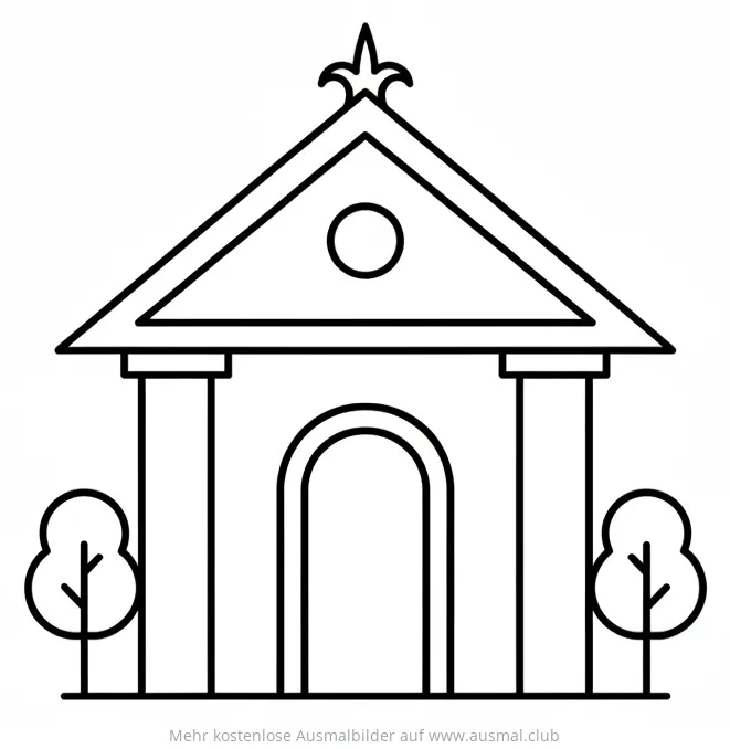 Diwali Tempel Ausmalbild