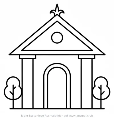Diwali Tempel Ausmalbild