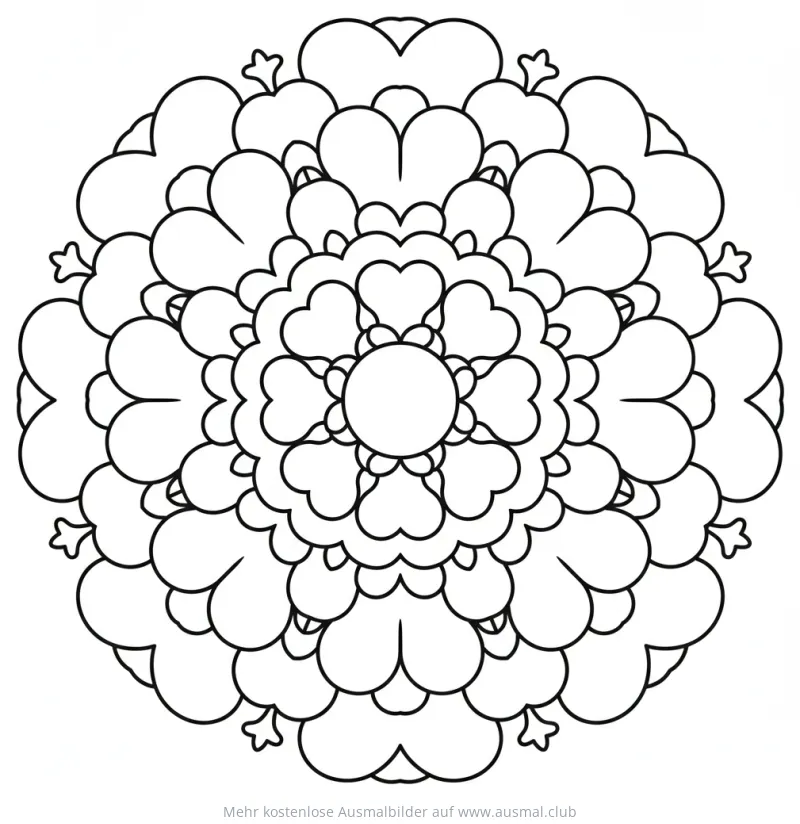 Wolke Mandala Ausmalbild