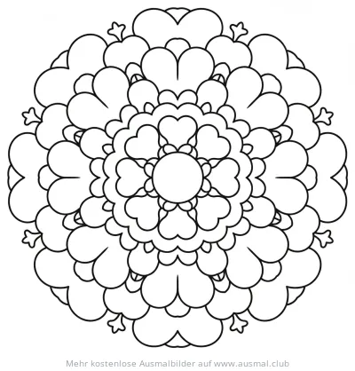 Wolke Mandala Ausmalbild