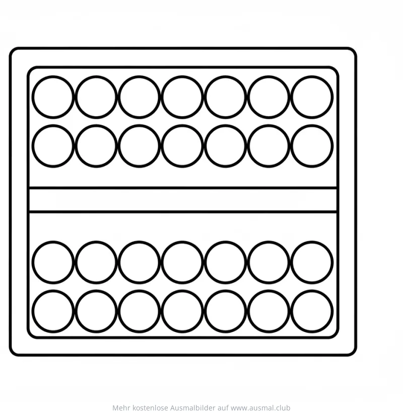 Abakus Ausmalbild für die Einschulung