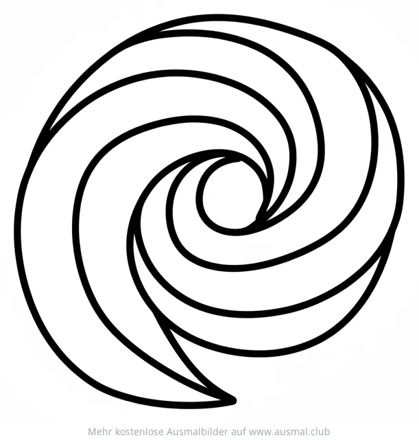 Abstraktes Baiser Ausmalbild