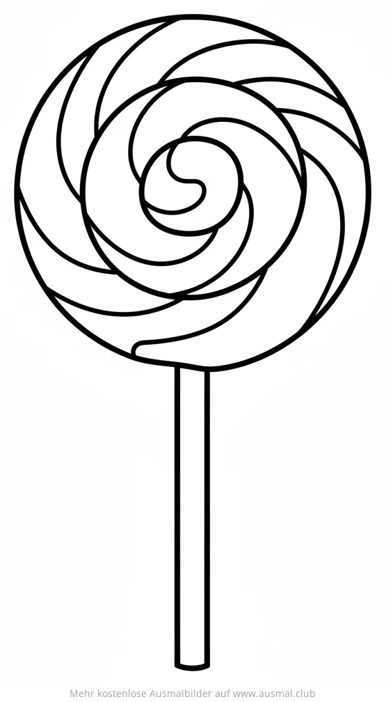 Riesenlutscher Ausmalbild