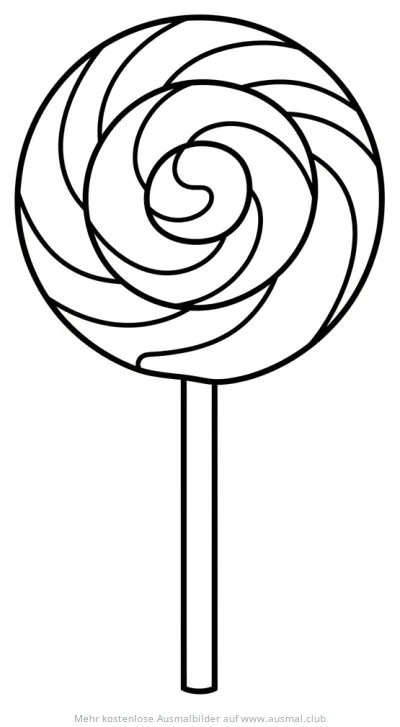 Riesenlutscher Ausmalbild