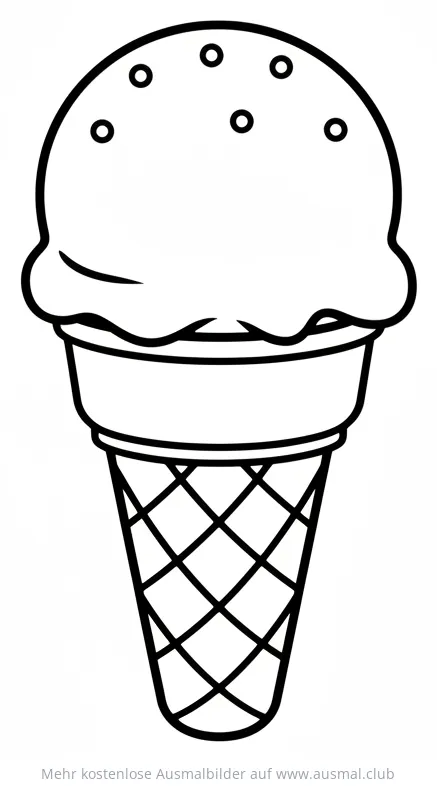 Waffeleis Ausmalbild