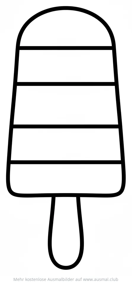 Streifeneis Ausmalbild