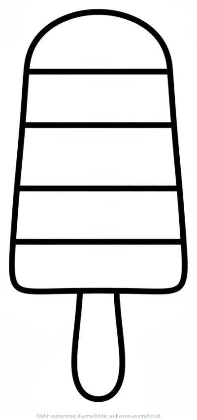 Streifeneis Ausmalbild