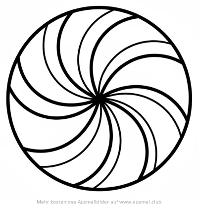 Pfefferminz Bonbon Ausmalbild