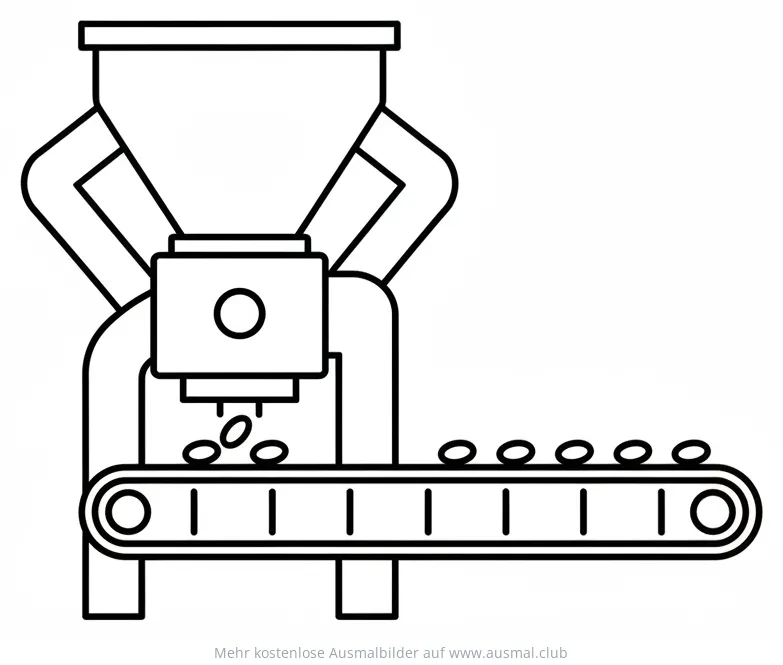 Biomasse Pellets Produktionsanlage Ausmalbild