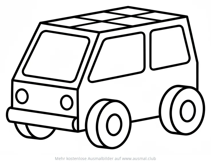 Solarauto Spielzeug Ausmalbild