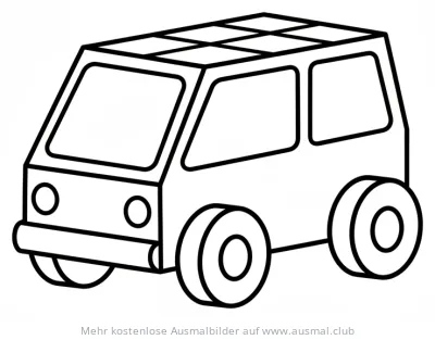 Solarauto Spielzeug Ausmalbild