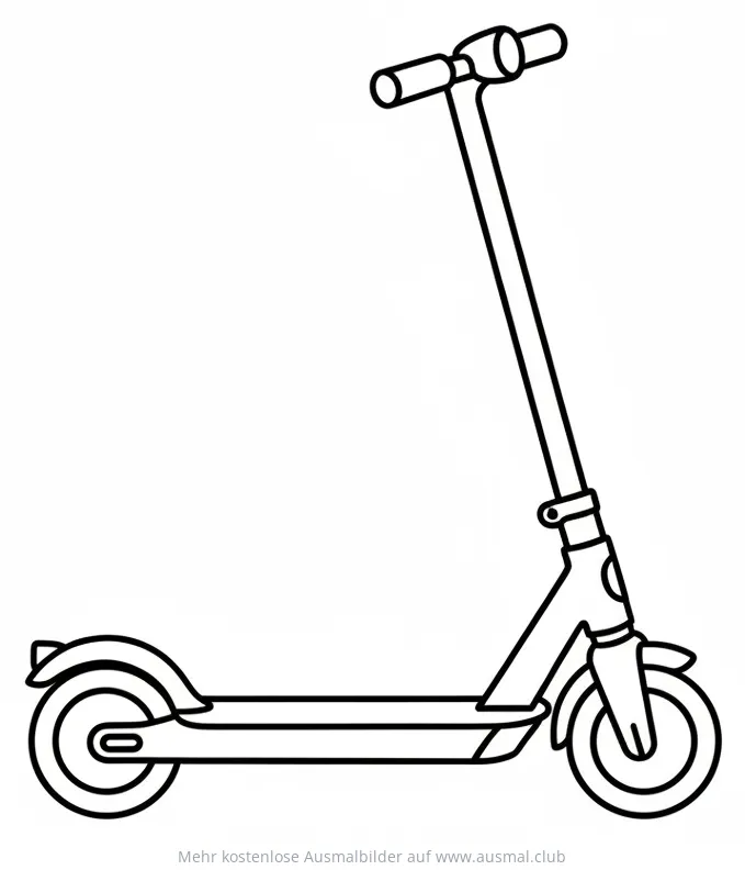 E-Scooter Ausmalbild