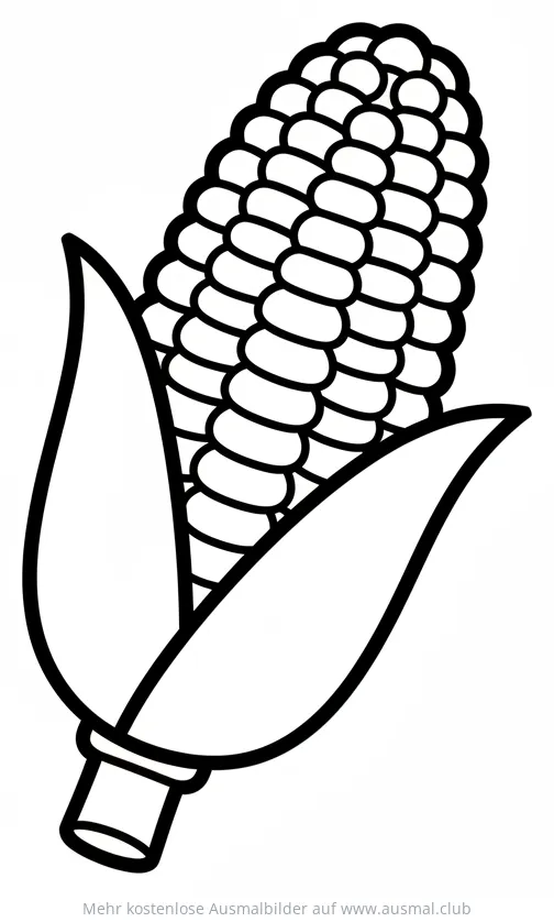Maiskolben Ausmalbild
