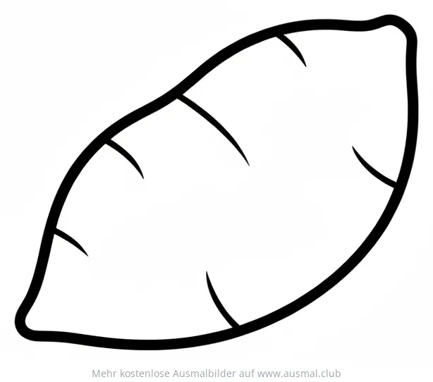 Süßkartoffel Ausmalbild