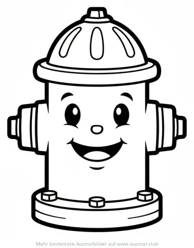 Freundlicher Hydrant Ausmalbild