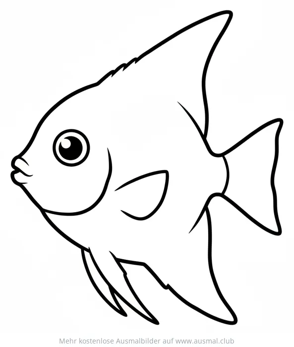 Kaiserfisch Ausmalbild