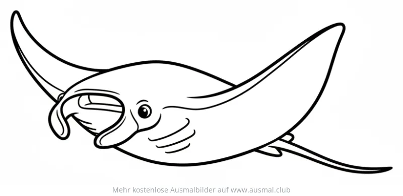 Mantarochen Ausmalbild