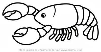 Hummer Ausmalbild im Comic-Stil