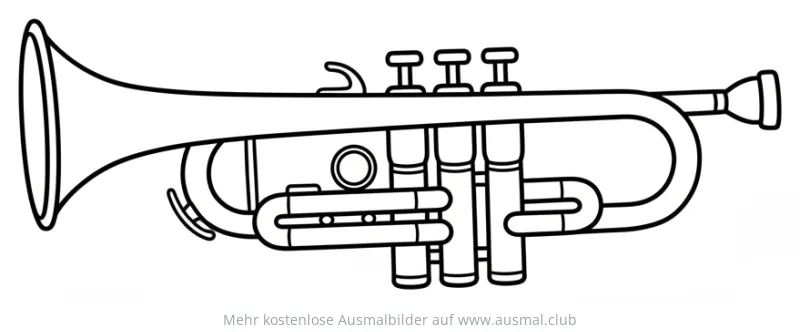 Trompete Ausmalbild