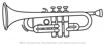 Trompete Ausmalbild