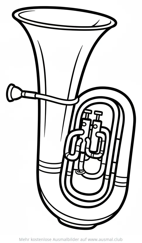 Tuba Ausmalbild