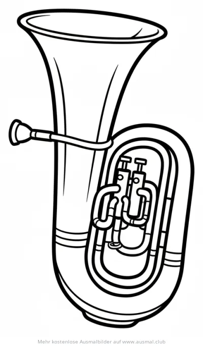 Tuba Ausmalbild