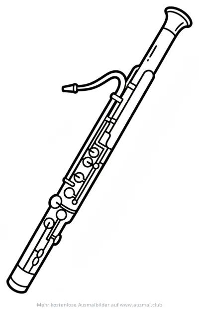 Fagott Ausmalbild