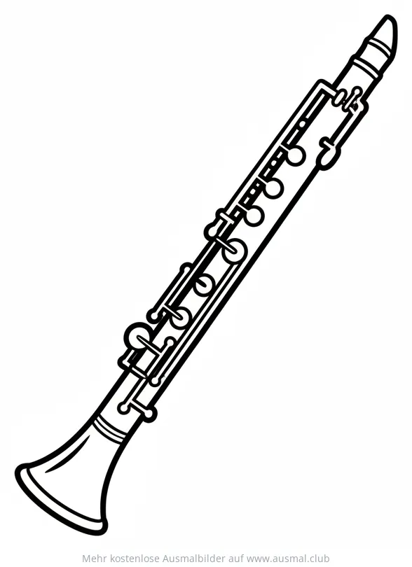 Oboe Ausmalbild