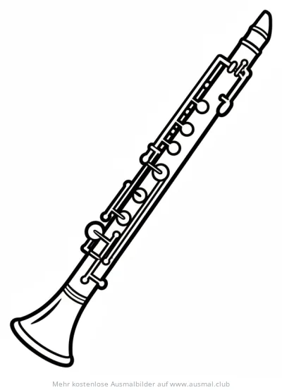 Oboe Ausmalbild