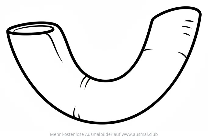Schofar Ausmalbild