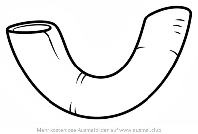 Schofar Ausmalbild