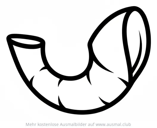 Muschelhorn Ausmalbild