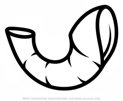 Muschelhorn Ausmalbild