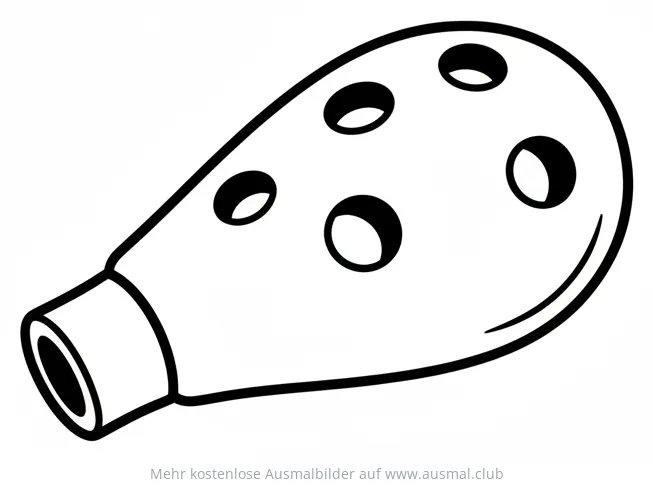 Okarina Ausmalbild