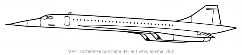 Concorde Ausmalbild