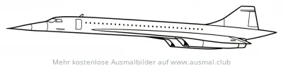 Concorde Ausmalbild