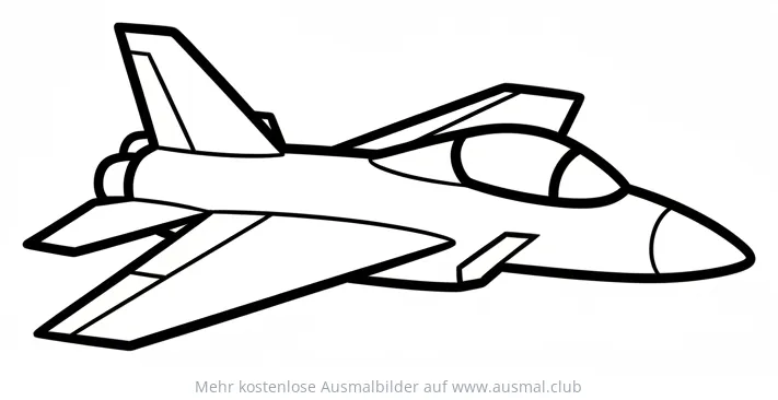 Militärjet Ausmalbild