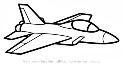 Militärjet Ausmalbild