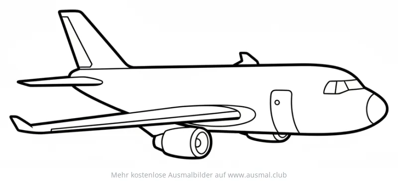 Frachtflugzeug Ausmalbild