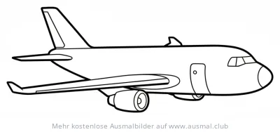 Frachtflugzeug Ausmalbild