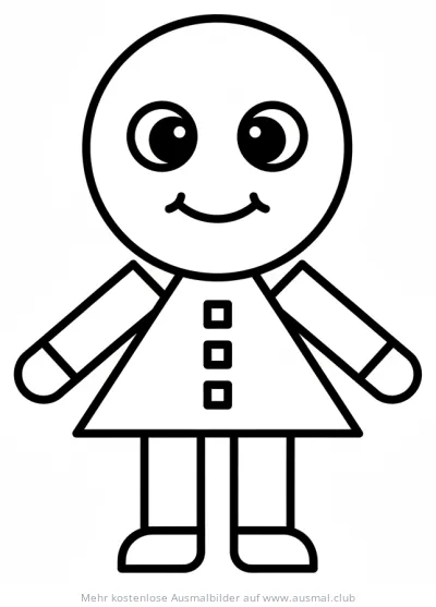 Formen-Figur Ausmalbild