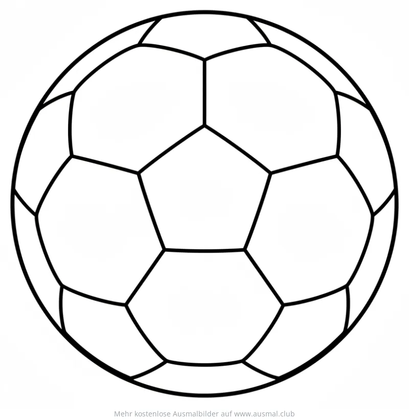 Kugel Ausmalbild mit vielen Feldern