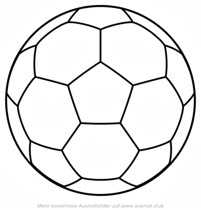Kugel Ausmalbild mit vielen Feldern