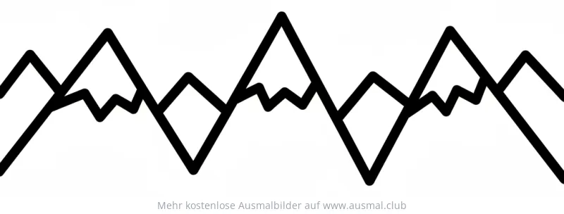 Zickzack Muster Ausmalbild