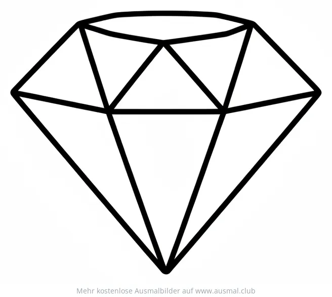 Diamant Ausmalbild